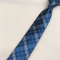 High Visibility Wholesale Private Label Green Check Woven Men's Polyester Tie